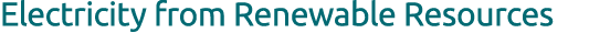Electricity from Renewable Resources